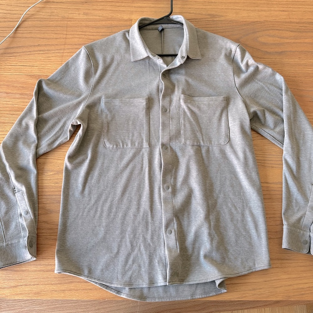 Lululemon Men’s Soft Knit Overshirt - LARGE - Beige